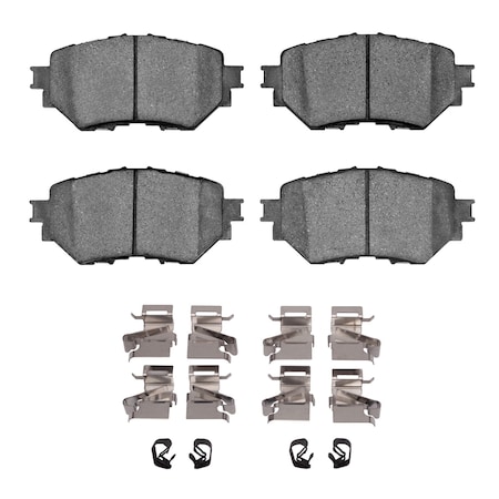 Dynamic Friction Co 3000 Semi-Metallic Brake Pads Hardware Kit, Low Dust, 100% Copper Free, 100% Asbestos-free, Front 1311-1759-01